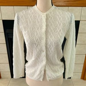 Vintage Miss Holly Women’s Long Cardigan Long Sleeve Sweater, Sz M